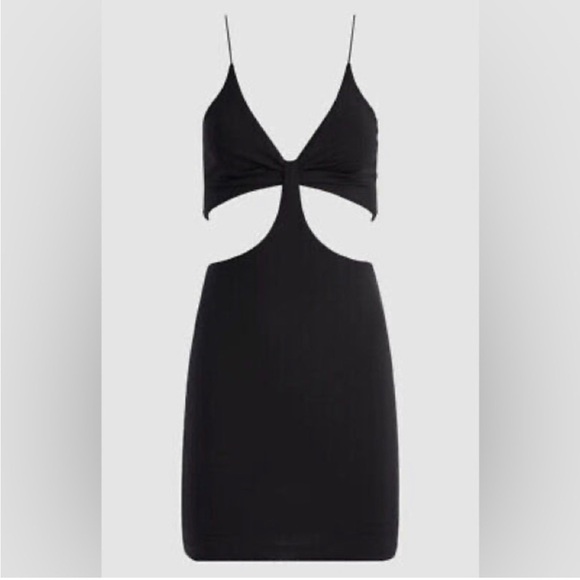 NWOT Alice + Olivia Black Cutout Havana Mini Dress size 8 - Picture 4 of 10